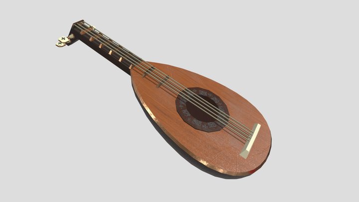 Lute 3D Model