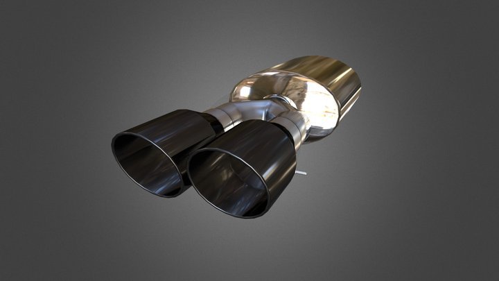 Custom Audi Exhaust 3D Model