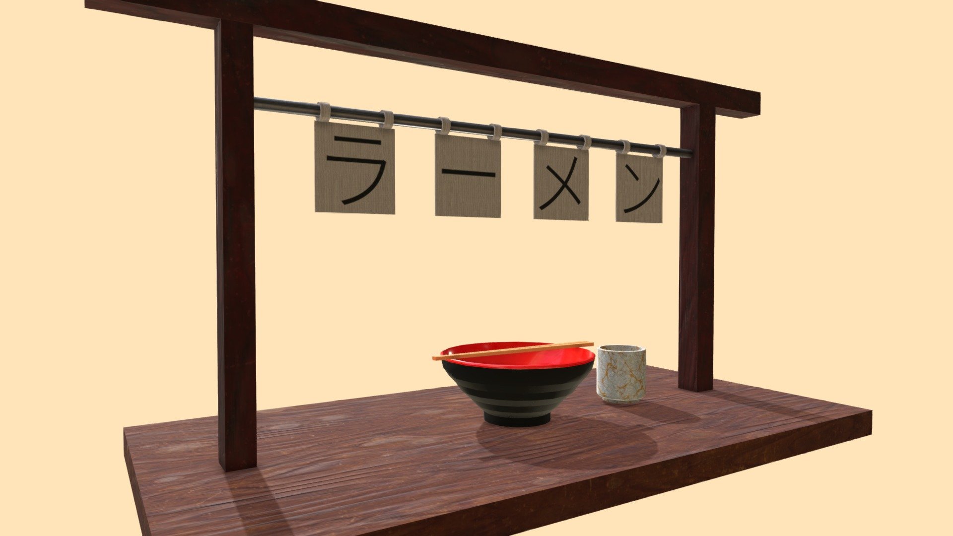 Ramen Shop - 3D model by Cjrodriguez [f6ab9f3] - Sketchfab