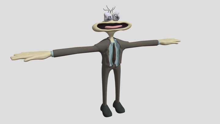 Squiggly Miggly - Smiling Friends 3D Model