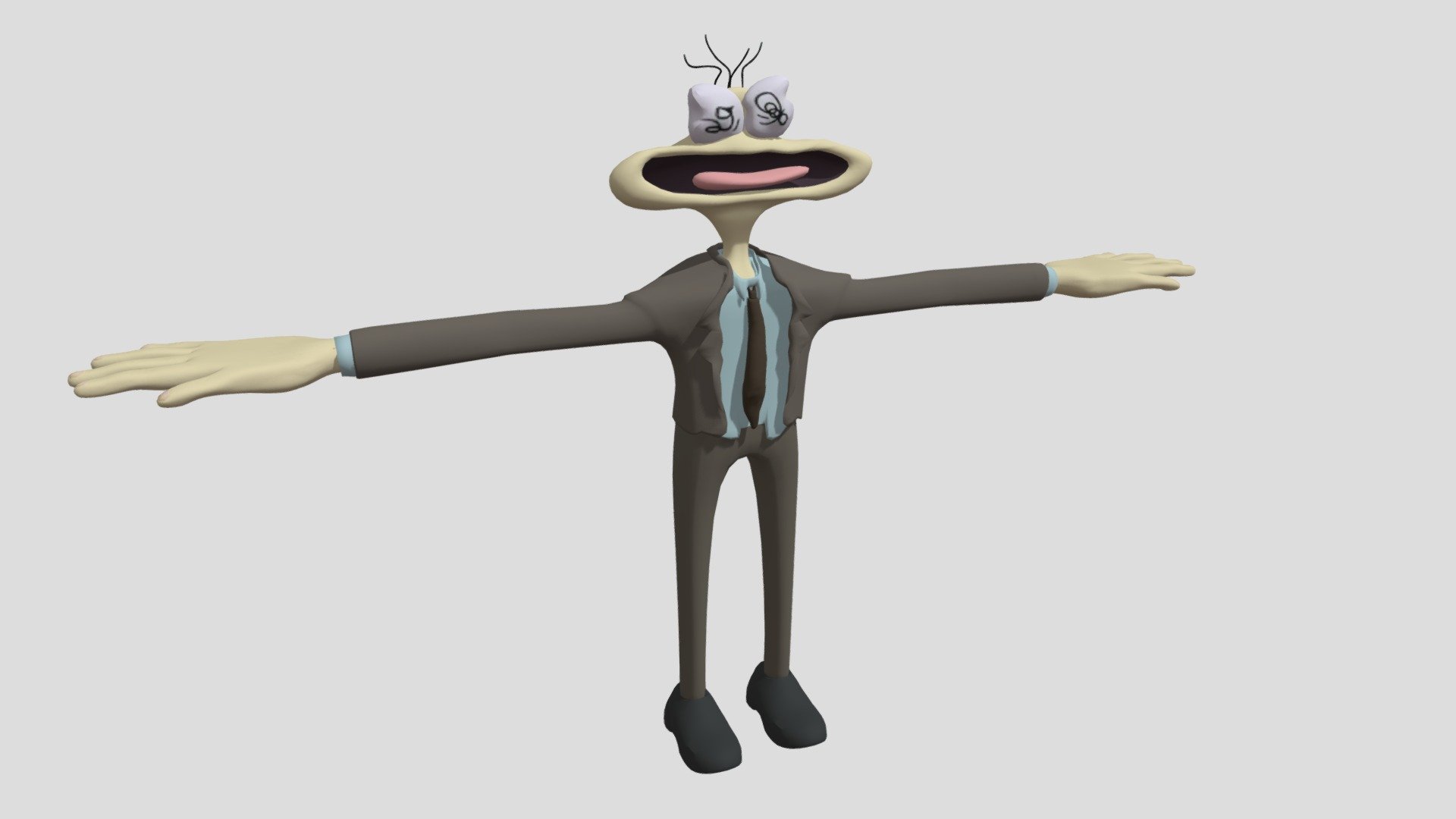 Squiggly Miggly - Smiling Friends - 3D model by cheese3d [f6abbe7 ...