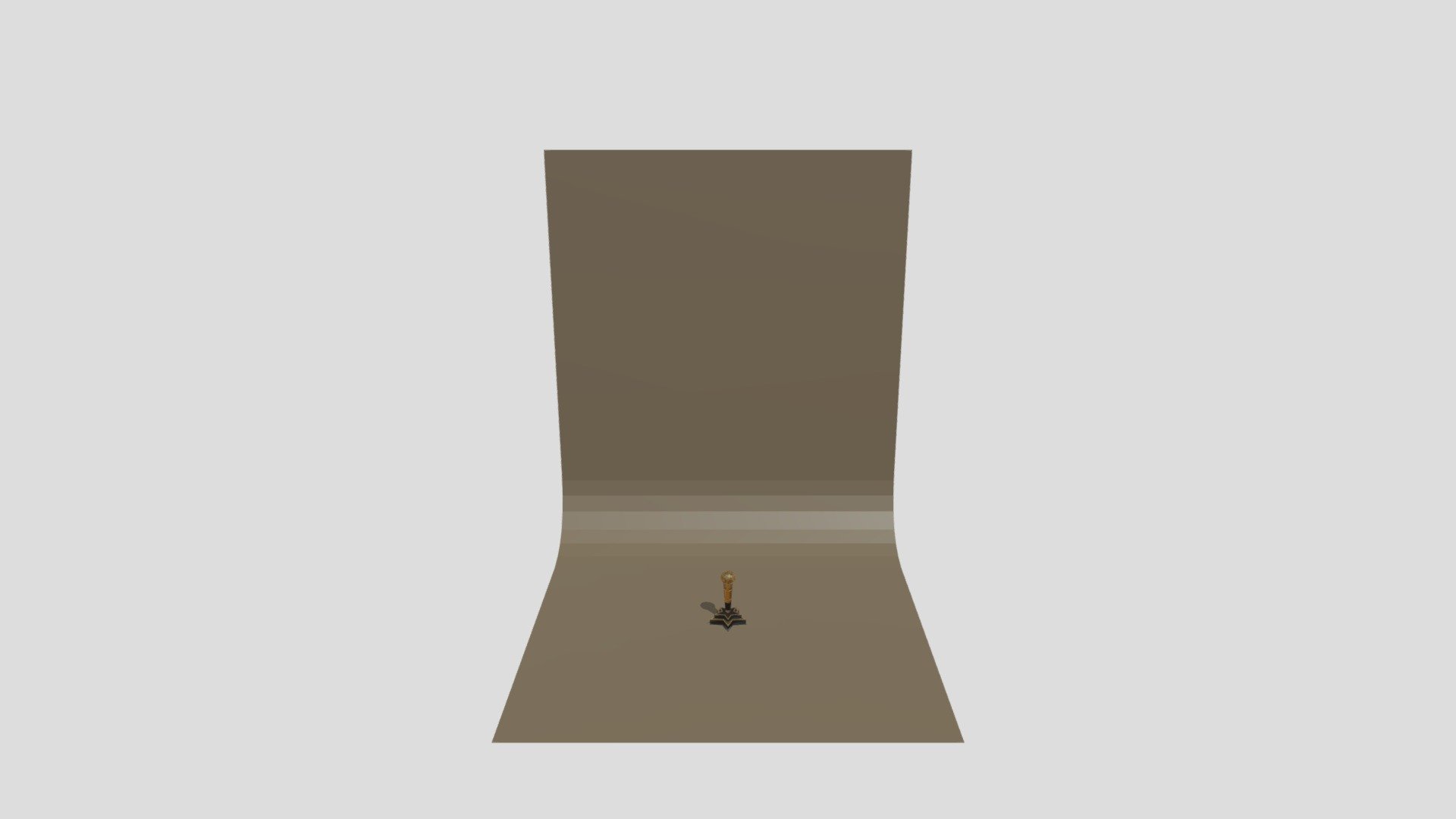 Golden Microphone modeled with Blender.