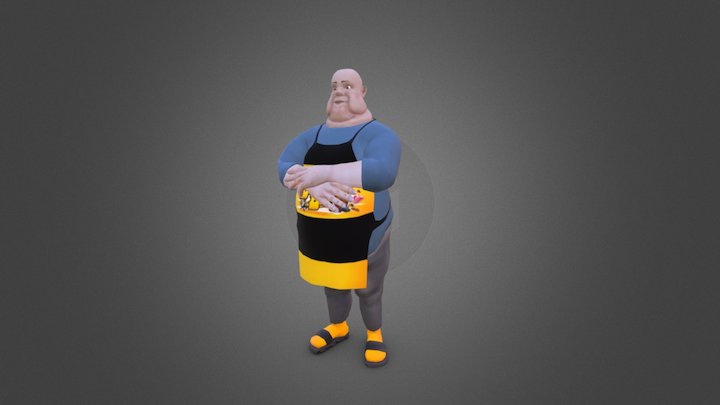 BeeBeeQ Chef 3D Model