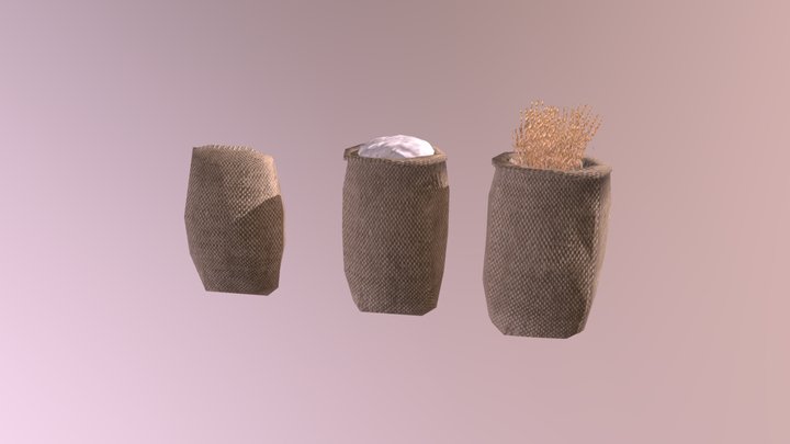Wheat bags 3D Model