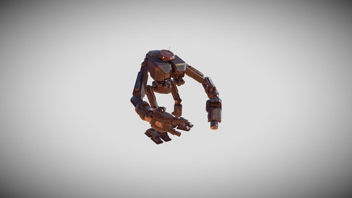 Robot, 3D for Games 2, Tomás Pinto 3D Model