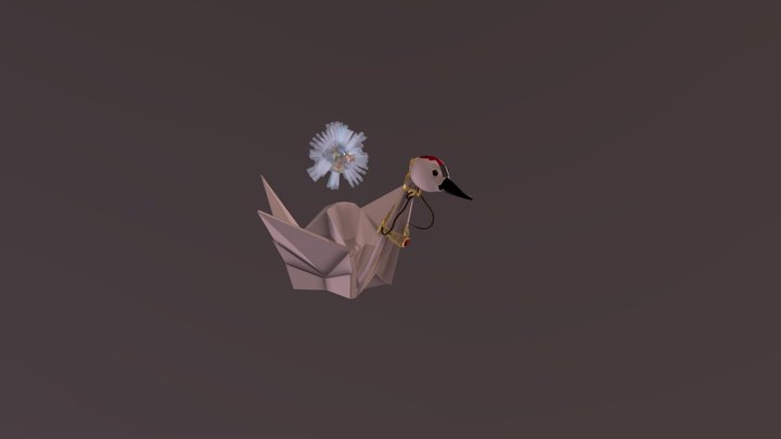 Crane Ship 3D Model