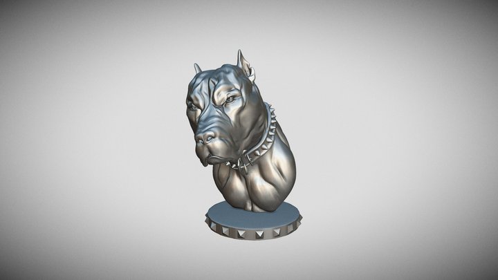 printready pitbull 3D Model