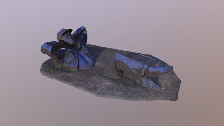 "Pastoral Dreamer" (80% Decimated) 3D Model