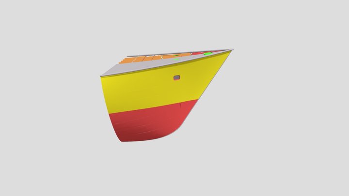 Ship Preliminary Fore Structure 3D Model