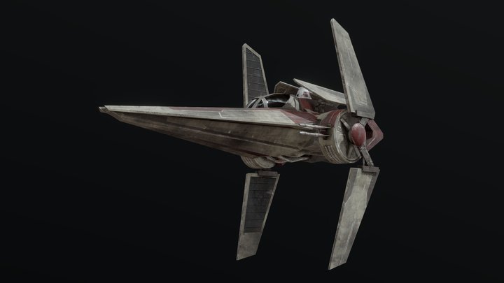 Star Wars Clone Wars-era V-Wing 3D Model