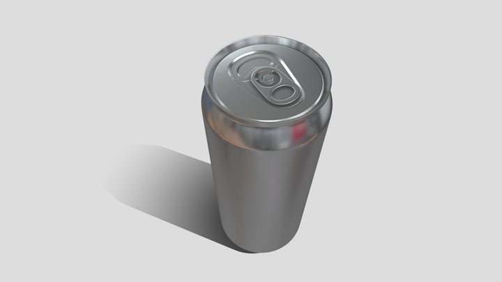 aluminium can- 500ml 3D Model