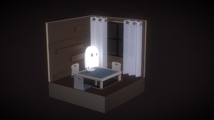 ghost in dining room 3D Model