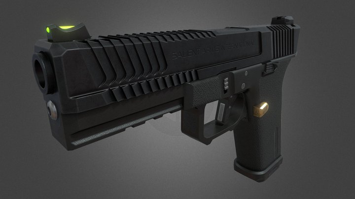 SAI BLU Pistol 3D Model