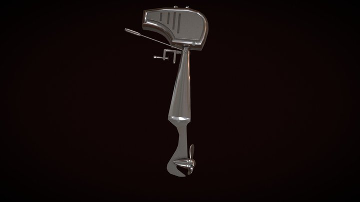 Motor Lancha / Bote. Lowpoly