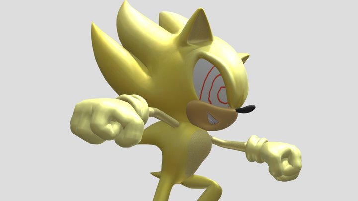 Fleetway Super Sonic 3D Model