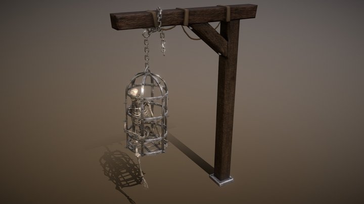 Skeleton Cage 3D Model