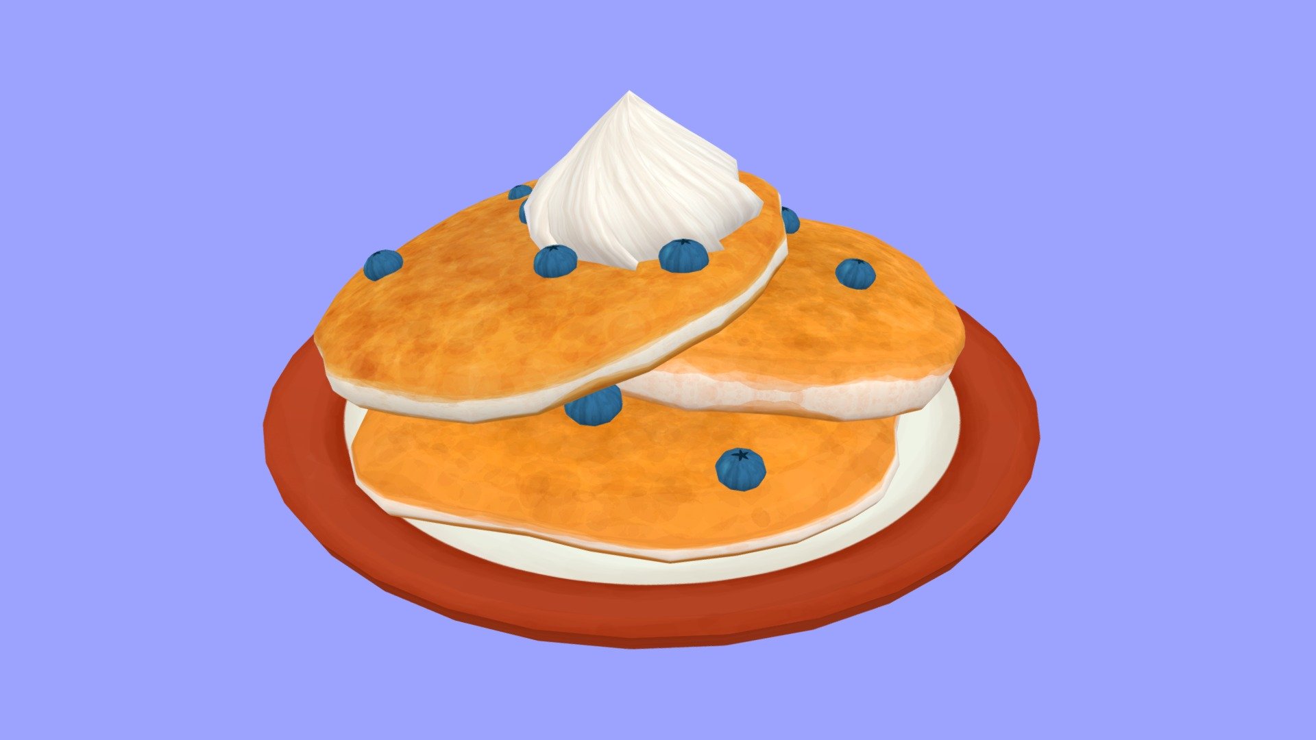 Hand-Painted Pancakes - 3D model by Desiree Milner (@DesireeMilner ...