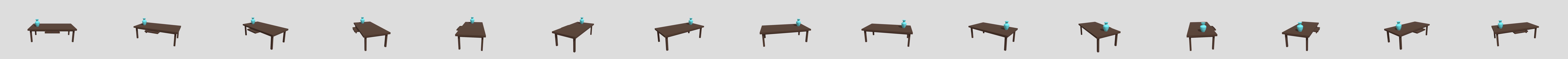 Tisch und Vase 3D Model