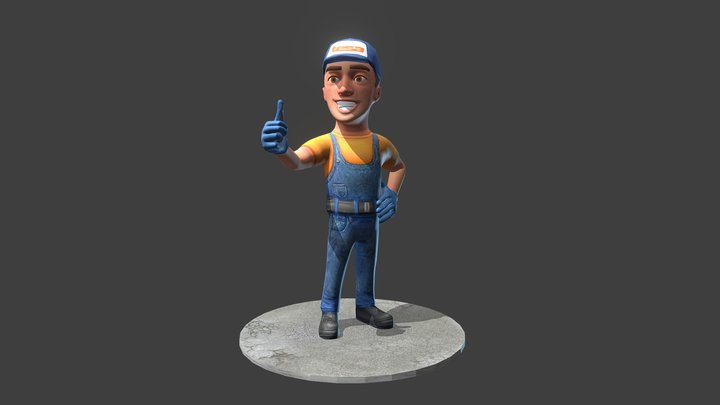 Worker 3D Model