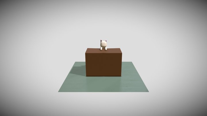 Knitted Kitten 3D Model