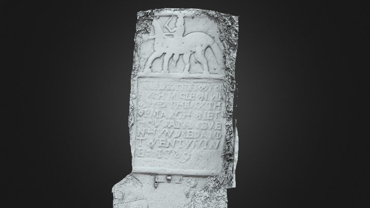 Drummans - Headstone - LE003-008005 - Rider 3D Model