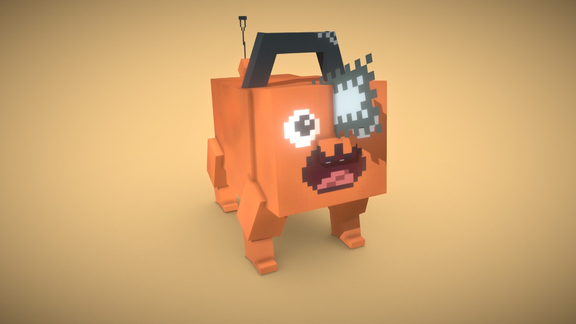 Pochita - 3D model by TeaSmith [f6b7d8d] - Sketchfab