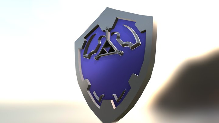 Hylian Shield WIP 3D Model