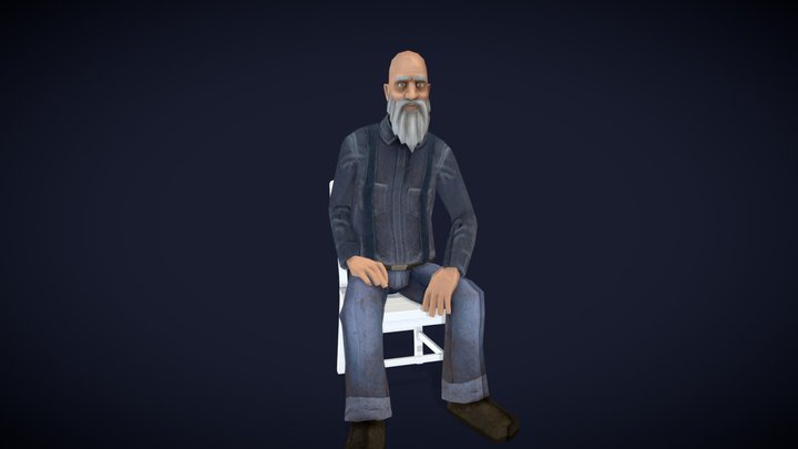 Oldman_character_test 3D Model