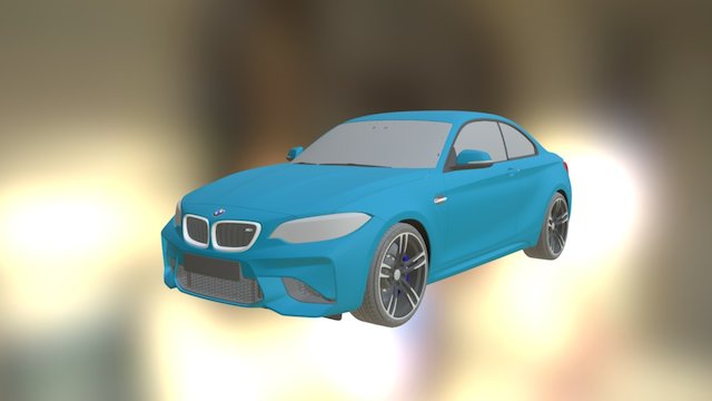 BMW M2 Coupe 2016 Fbx 3D Model