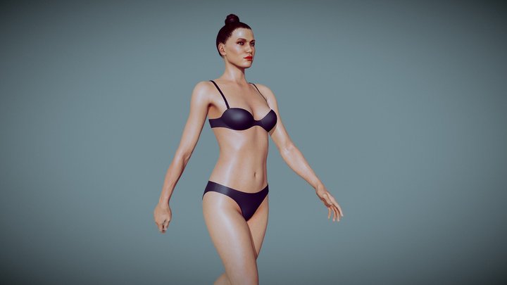 woman human 3d model reference
