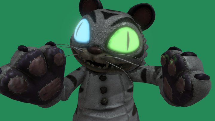Fnaf SOTM WhiteTiger – Free 3D Model STL