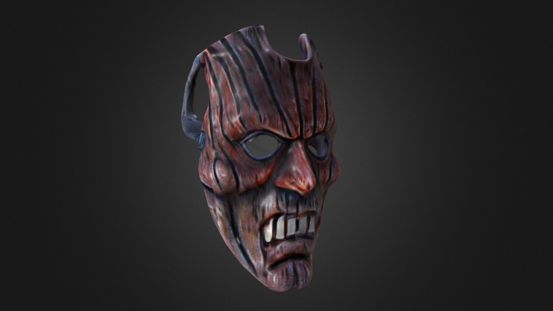 terrifying wooden mask - Download Free 3D model by vicente betoret ...