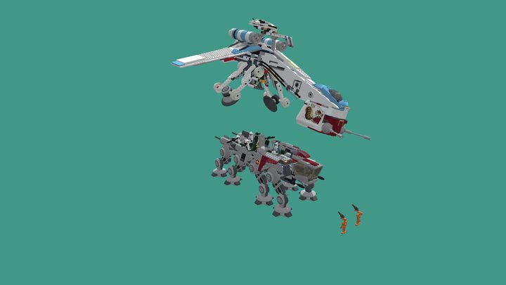 Lego star wars Modern Republic Dropship W/ AT-OT