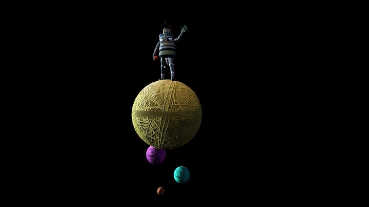Space Kitty 3D Model