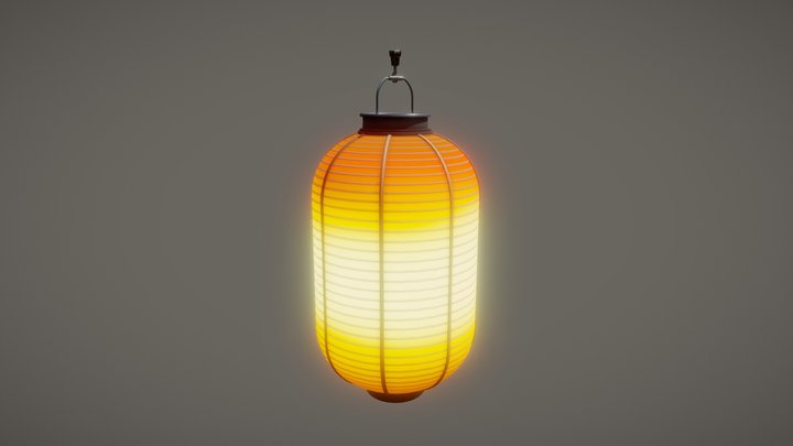 Japanese Lamp / Chōchin 3D Model