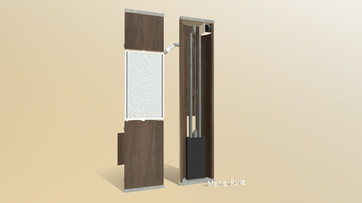 Multipurpose Exercise Beam - Inside 3D Model