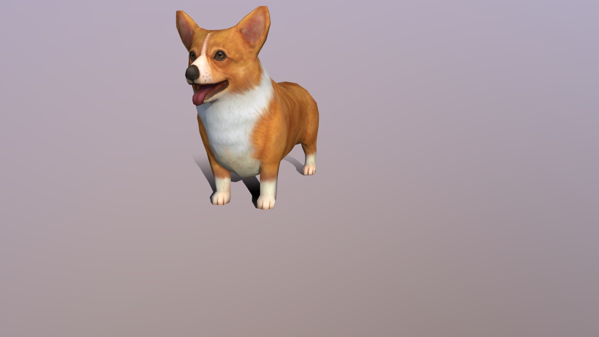 3D model Dogs - This is a 3D model of the Dogs. The 3D model is about a dog with its tongue out.