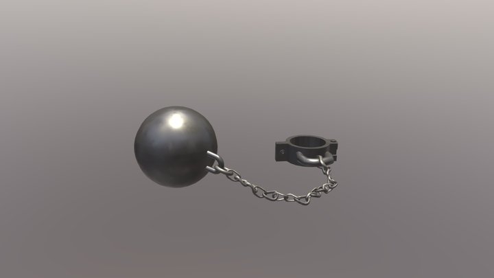 Ball and chain 3D Model