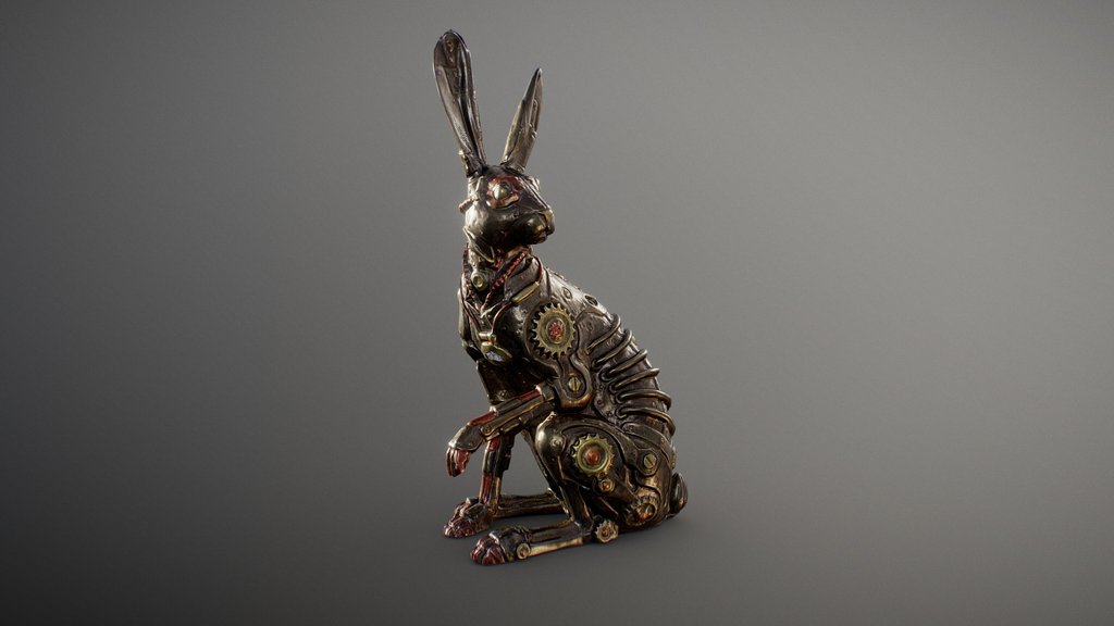 Steampunk Rabbit Figurine (Free)