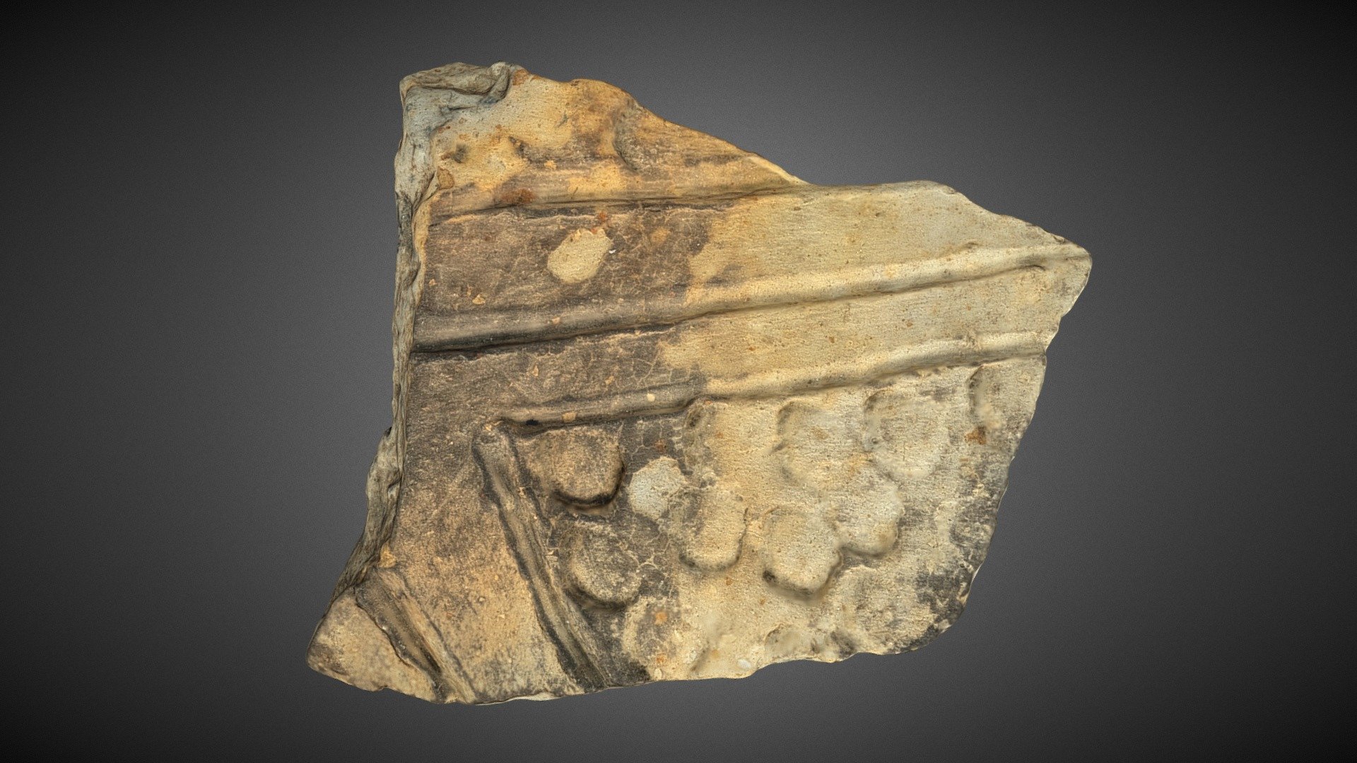 Coles Creek fragment with round incisions