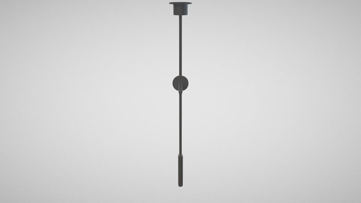 lampada a sospensione parete 130 cm 3D Model