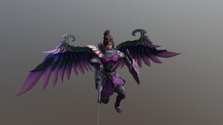Girl Knight - 3D Female Warrior 3D Model
