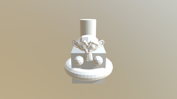 正方形公仔 3D Model