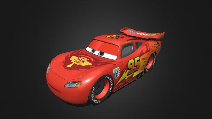 Lightning McQueen 3D Model