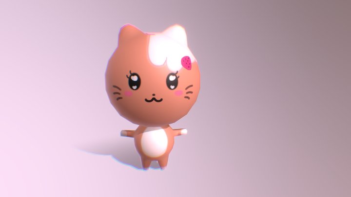 Cake kitty 3D Model