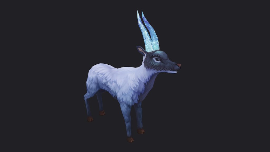 Hand painted Oryx creature