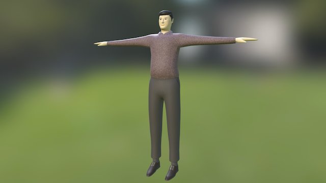 Background Person 3 3D Model