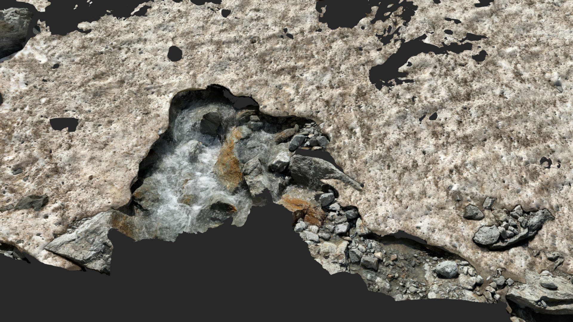 melting snow lidar scan