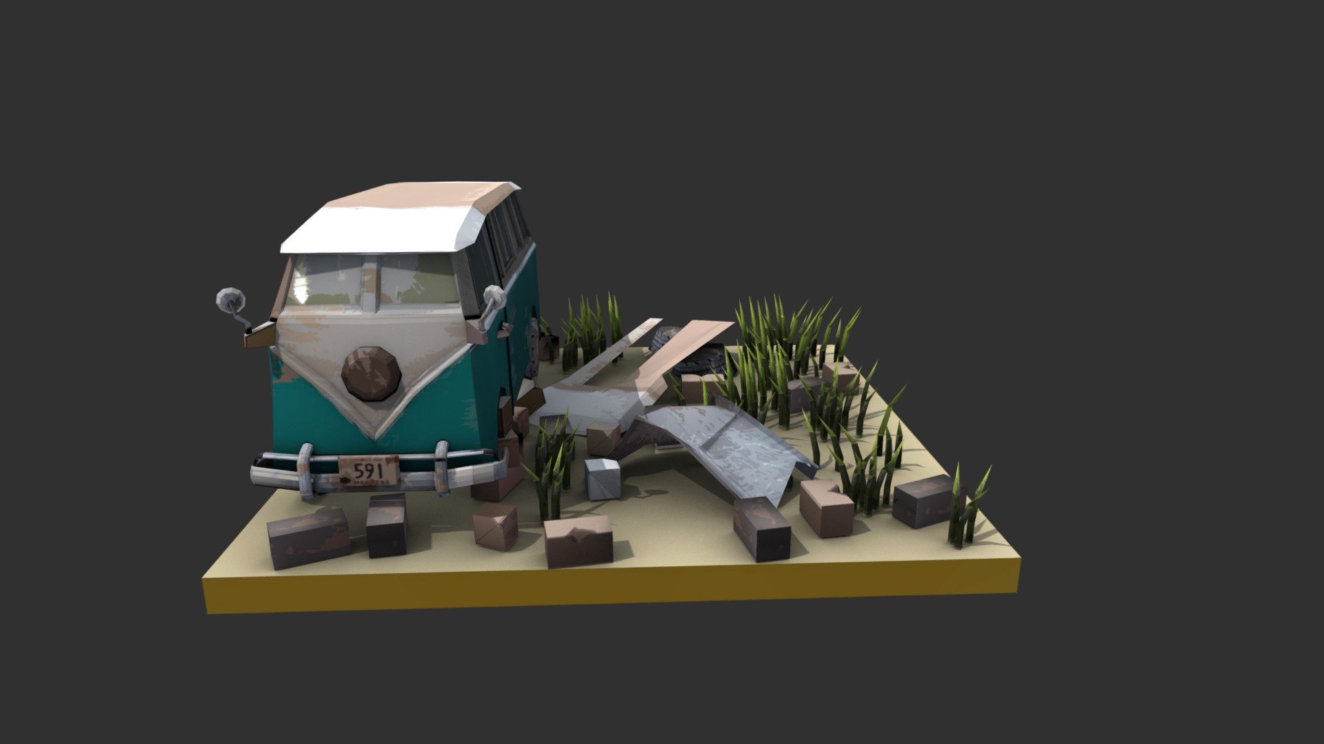 Old rusty bus