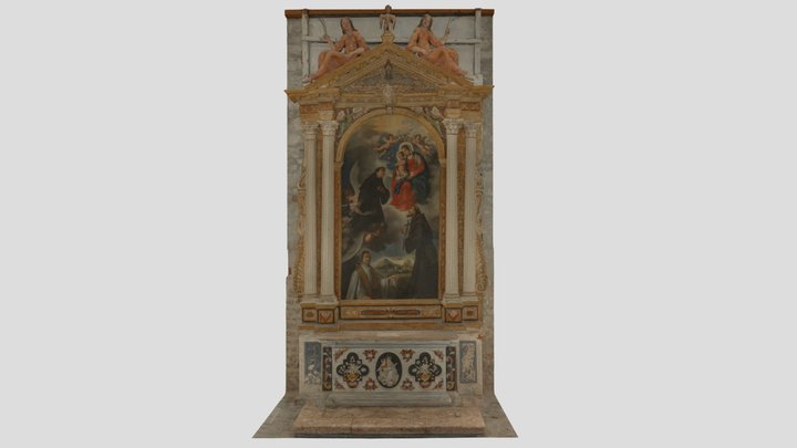 Oltar sv. Antuna Padovanskog u Rabu 3D Model